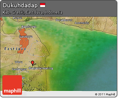 Satellite 3D Map of Dukuhdadap