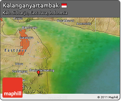 Satellite 3D Map of Kalanganyartambak