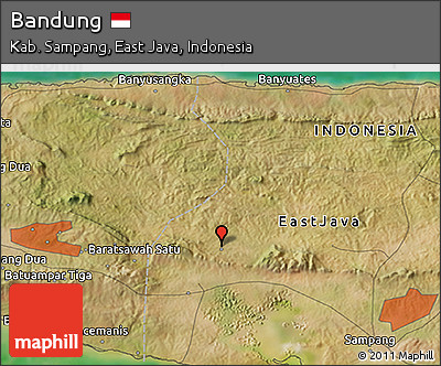Satellite 3D Map of Bandung