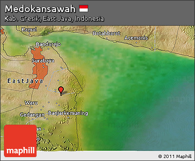 Satellite 3D Map of Medokansawah