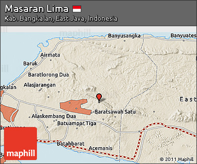 Shaded Relief 3D Map of Masaran Lima