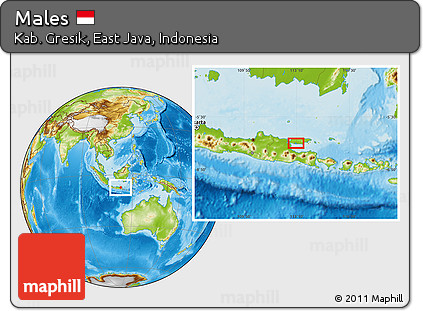 Physical Location Map of Males