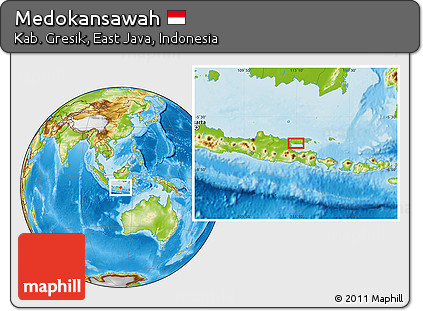 Physical Location Map of Medokansawah