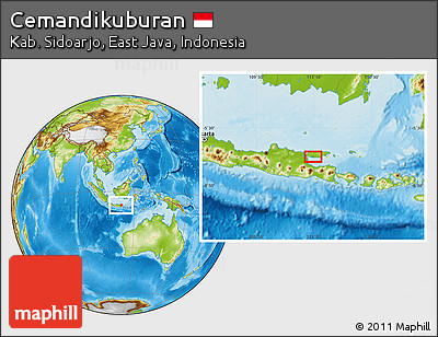 Physical Location Map of Cemandikuburan