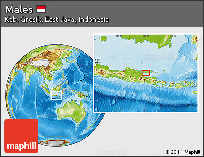 Physical Location Map of Males