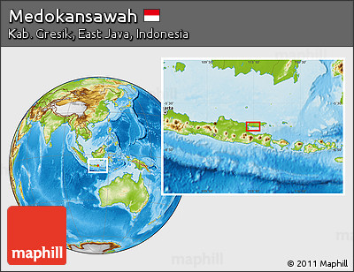 Physical Location Map of Medokansawah
