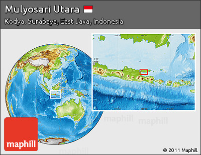 Physical Location Map of Mulyosari Utara