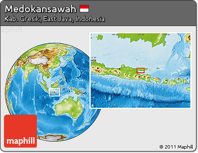 Physical Location Map of Medokansawah