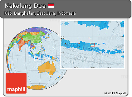 Political Location Map of Nakeleng Dua