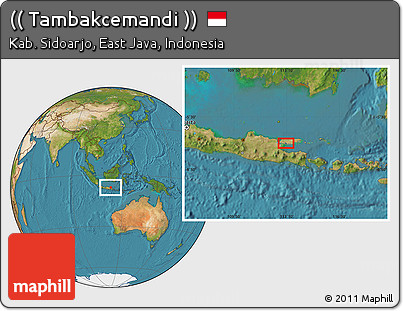 Satellite Location Map of (( Tambakcemandi ))