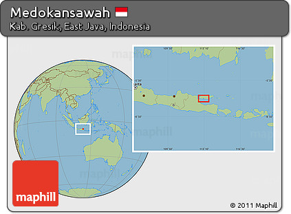 Savanna Style Location Map of Medokansawah
