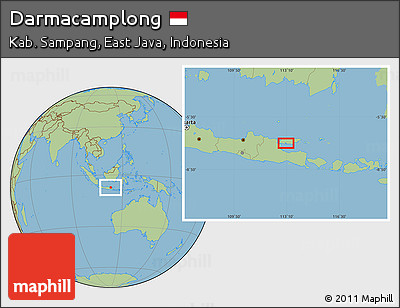 Savanna Style Location Map of Darmacamplong