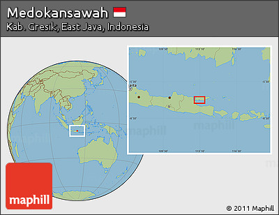 Savanna Style Location Map of Medokansawah
