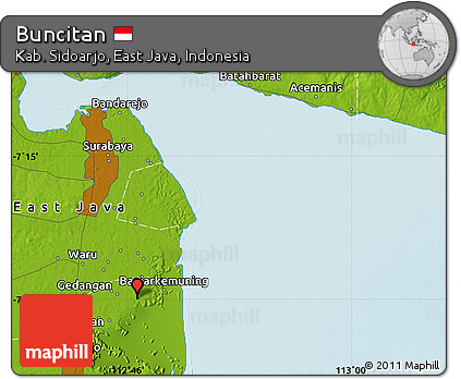 Physical Map of Buncitan