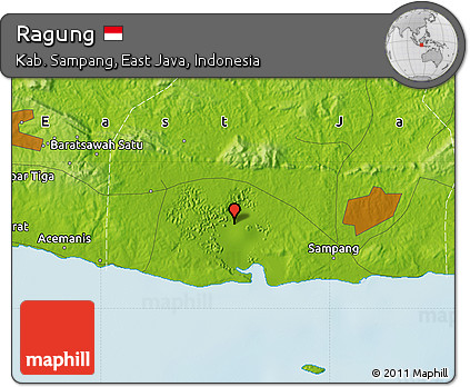 Physical Map of Ragung