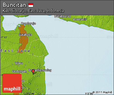 Physical Map of Buncitan