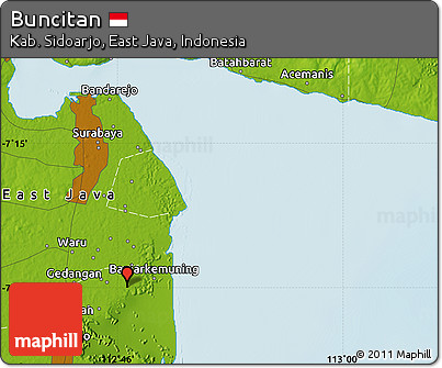 Physical Map of Buncitan