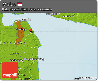 Physical Map of Males