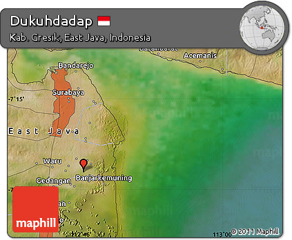 Satellite Map of Dukuhdadap
