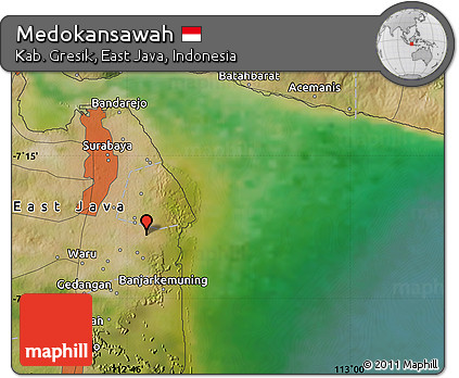 Satellite Map of Medokansawah