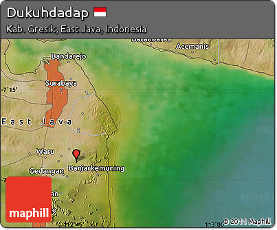Satellite Map of Dukuhdadap