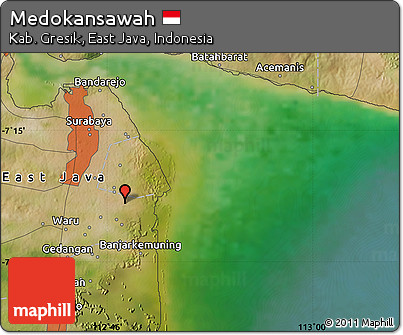 Satellite Map of Medokansawah