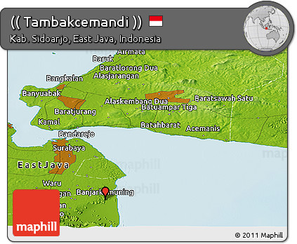 Physical Panoramic Map of (( Tambakcemandi ))