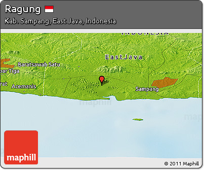 Physical Panoramic Map of Ragung
