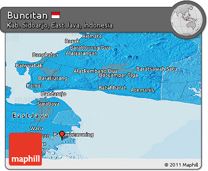 Political Panoramic Map of Buncitan