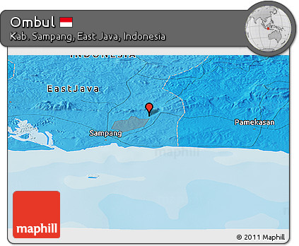 Political Panoramic Map of Ombul