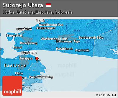 Political Panoramic Map of Sutorejo Utara
