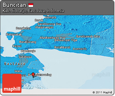 Political Panoramic Map of Buncitan