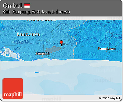 Political Panoramic Map of Ombul