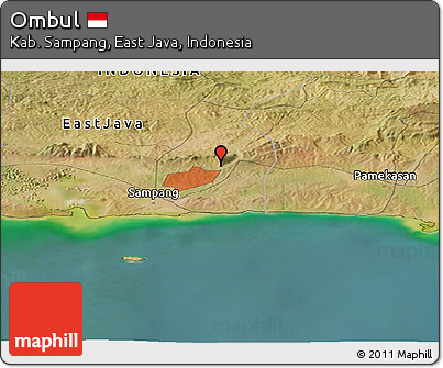 Satellite Panoramic Map of Ombul