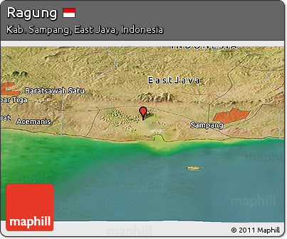 Satellite Panoramic Map of Ragung