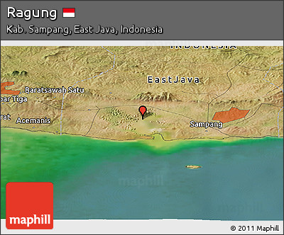 Satellite Panoramic Map of Ragung