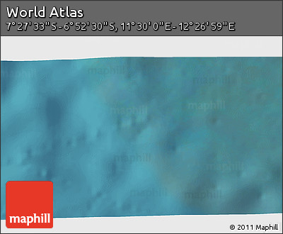 Satellite 3D Map of the Area around 7° 10' 2" S, 11° 58' 29" E