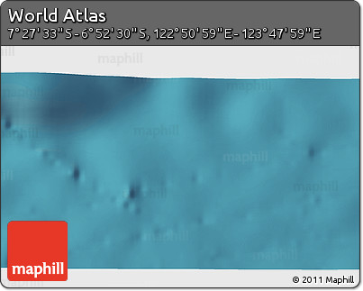 Satellite 3D Map of the Area around 7° 10' 2" S, 123° 19' 29" E
