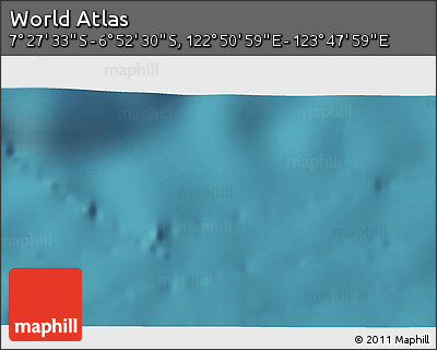 Satellite 3D Map of the Area around 7° 10' 2" S, 123° 19' 29" E