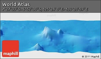 Physical Panoramic Map of the Area around 7° 10' 2" S, 125° 52' 30" E
