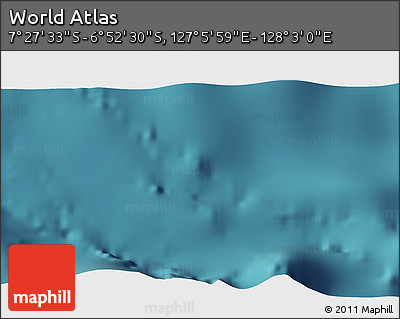Satellite 3D Map of the Area around 7° 10' 2" S, 127° 34' 30" E