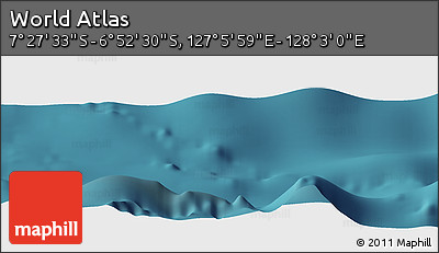 Satellite Panoramic Map of the Area around 7° 10' 2" S, 127° 34' 30" E