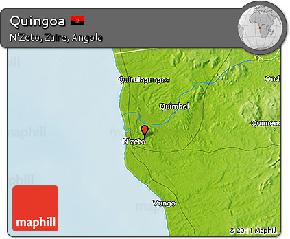 Physical 3D Map of Quingoa