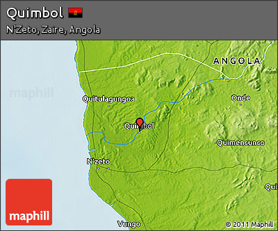 Physical 3D Map of Quimbol