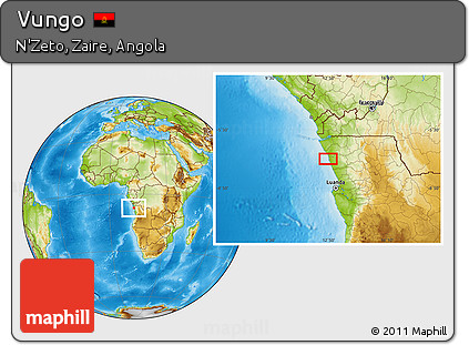 Physical Location Map of Vungo