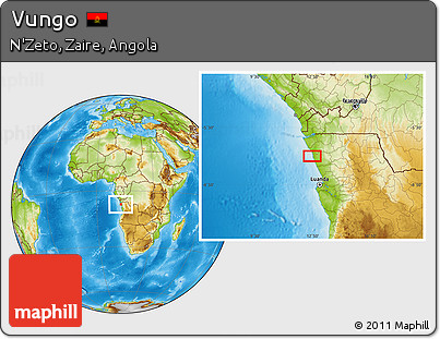 Physical Location Map of Vungo