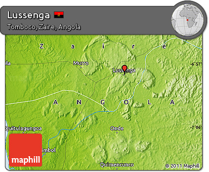 Physical Map of Lussenga