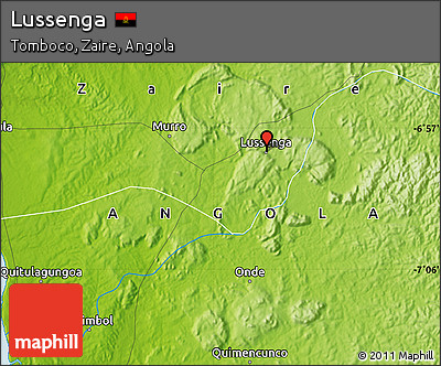 Physical Map of Lussenga