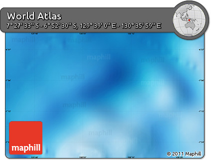 Physical Map of the Area around 7° 10' 2" S, 130° 7' 30" E