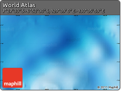 Shaded Relief Map of the Area around 7° 10' 2" S, 130° 7' 30" E